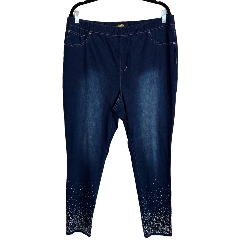 Joan Boyce Leggings Blue 1X